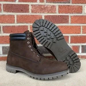 Timberland 6 Inch Double Collar Boots Dark Chocolate Nubuck Mens Size 15 M 73543 Timberland | Shoes | Timberland Mens 6 Inch Double Collar  main image 3
